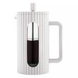Infuzor din sticla, aparat pentru cafea, ceai  sau ierburi, capacitate 1000 ml, alb, Klausberg