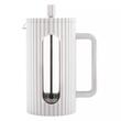 Infuzor din sticla, aparat pentru cafea, ceai  sau ierburi, capacitate 1000 ml, alb, Klausberg