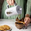 Infuzor din sticla, aparat pentru cafea, ceai  sau ierburi, capacitate 1000 ml, alb, Klausberg