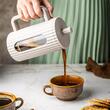 Infuzor cafea si ceai, presa, cu capac ,1l bej, Klausberg