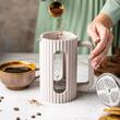Infuzor cafea si ceai, presa, cu capac ,1l bej, Klausberg