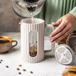 Infuzor cafea si ceai, presa, cu capac ,1l bej, Klausberg