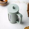 Infuzor din sticla, aparat pentru cafea, ceai  sau ierburi, capacitate 1000 ml, verde, Klausberg