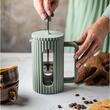 Infuzor din sticla, aparat pentru cafea, ceai  sau ierburi, capacitate 1000 ml, verde, Klausberg