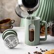 Infuzor din sticla, aparat pentru cafea, ceai  sau ierburi, capacitate 1000 ml, verde, Klausberg