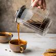 Infuzor cafea, ceai cu piston argintiu, sticla, 0.60 L, Klausberg