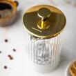 Infuzor de cafea si ceai, capac cu piston, auriu, 0,35l, Klausberg