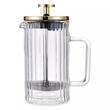 Infuzor de cafea si ceai, capac cu piston, auriu, 0,35l, Klausberg