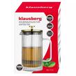 Infuzor din sticla, aparat cu piston pentru cafea, ceai  sau ierburi, capacitate 1000 ml, Klausberg