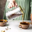 Infuzor din sticla, aparat cu piston pentru cafea, ceai  sau ierburi, capacitate 1000 ml, Klausberg