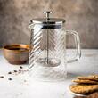 Infuzor cafea, ceai cu piston, sticla, 1L, Klausberg
