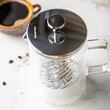Infuzor cafea, ceai cu piston, sticla, 1L, Klausberg