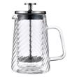 Infuzor cafea, ceai cu piston, sticla, 1L, Klausberg
