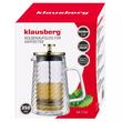 Infuzor cafea, ceai, aparat cu piston, sticla, 0,60 L, Klausberg