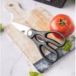  Cutite de bucatarie cu suport, set de 7 piese, model negru, Klausberg