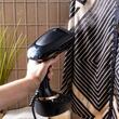 Aparat de calcat cu abur, vertical, negru, otel inoxidabil, 1500W, capacitate 400 ml, Klausberg