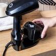 Aparat de calcat cu abur, vertical, 1500W, capacitate 400 ml, negru, otel inoxidabil, Klausberg