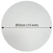 Tava pizza pentru coacere si servire, diametru 33 cm, alba, Klausberg