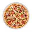 Tava pizza pentru coacere si servire, diametru 33 cm, alba, Klausberg