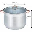  Oala din inox cu capac, 18,7 L, Ø32 cm, Klausberg