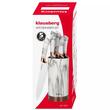 Set cutite din inox cu suport, 6 elemente, alb cu model maro, Kinghoff