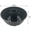  Forma copt, rotund cu orificiu, acoperire antiaderenta, negru, diametru 22 cm, Klausberg