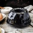  Forma copt, rotund cu orificiu, acoperire antiaderenta, negru, diametru 22 cm, Klausberg