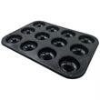 Forma de copt, pentru coacerea a 6 briose, cu invelis antiaderent, neagra, 26,5x17,5 cm, Klausberg