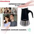 Aparat pentru cagea, espressor, fabricat din otel inoxidabil, 4 cani, negru/argintiu, Klausberg