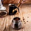 Aparat pentru cagea, espressor, fabricat din otel inoxidabil, 4 cani, negru/argintiu, Klausberg
