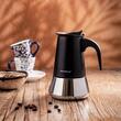 Aparat pentru cafea, espressor, otel inoxidabil, 6 cani, negru/argintiu, Klausberg