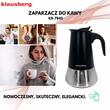 Aparat pentru cafea, espressor, otel inoxidabil, 6 cani, negru/argintiu, Klausberg