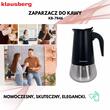 Aparat pentru cafea, espressor, fabricat din otel inoxidabil, 9 cani 450 ml, negru/argintiu, Klausberg