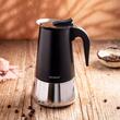 Aparat pentru cafea, espressor, fabricat din otel inoxidabil, 9 cani 450 ml, negru/argintiu, Klausberg