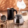 Aparat pentru cafea, espressor, fabricat din otel inoxidabil, 9 cani 450 ml, negru/argintiu, Klausberg