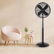 Ventilator vertical, metal, negru, diametru 40 cm, Klausberg