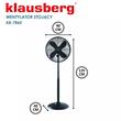 Ventilator vertical, metal, negru, diametru 40 cm, Klausberg