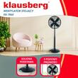 Ventilator vertical, metal, negru, diametru 40 cm, Klausberg