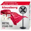 Ventilator vertical, metal, negru, diametru 40 cm, Klausberg