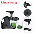 Storcator pentru fructe si legume, putere 150 W, tehnologie de presare la rece, negru, Klausberg