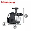 Storcator pentru fructe si legume, putere 150 W, tehnologie de presare la rece, negru, Klausberg