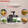 Storcator pentru fructe si legume, putere 150 W, tehnologie de presare la rece, negru, Klausberg