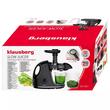 Storcator pentru fructe si legume, putere 150 W, tehnologie de presare la rece, negru, Klausberg