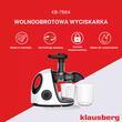 Storcator pentru fructe si legume, orizontal cu maner, putere 150 W, alb, Klausberg