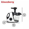 Storcator pentru fructe si legume, orizontal cu maner, putere 150 W, alb, Klausberg