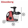 Storcator pentru fructe si legume, orizontal cu maner, putere 150 W, rosu, Klausberg