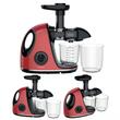 Storcator pentru fructe si legume, orizontal cu maner, putere 150 W, rosu, Klausberg