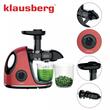 Storcator pentru fructe si legume, orizontal cu maner, putere 150 W, rosu, Klausberg