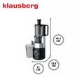 Storcator vertical pentru fructe si legume, putere 180 W, negru, Klausberg