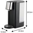 Dozator pentru apă calda, dozator cu fierbător, capacitate rezervor 2,5 litri, 2600 W, 95°C, negru, Klausberg